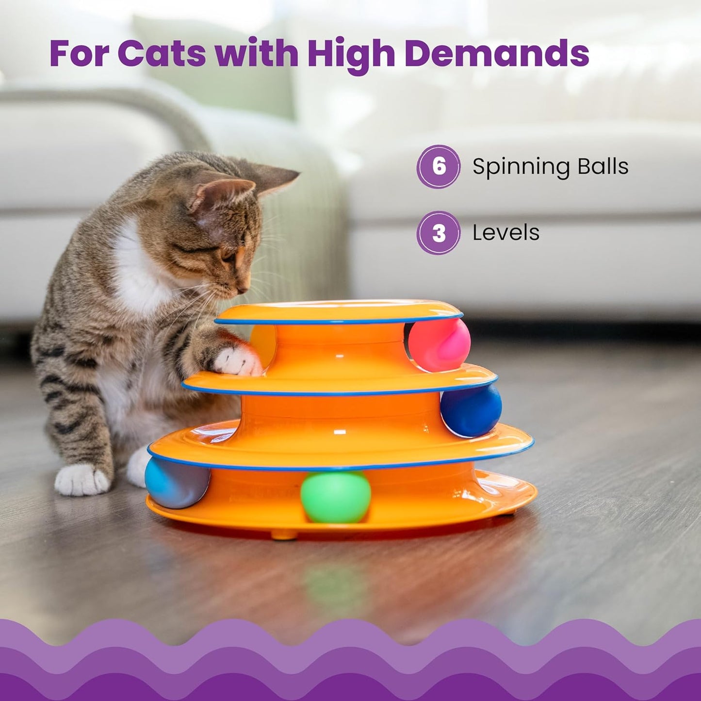 Everlo™ Interactive 3-Tier Cat Track Toy